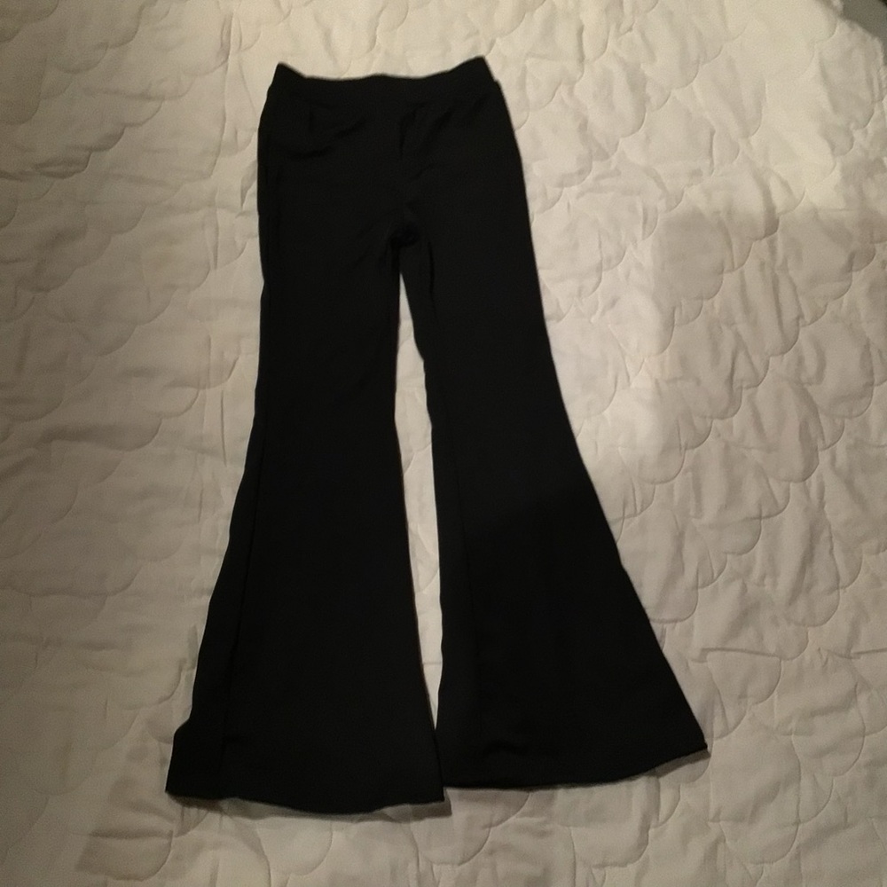 Kids Black Flared Bottoms